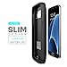 Samsung Galaxy S7 Battery Case: Stalion Stamina Rechargeable Extended 4500mAh Protective Power Cover Charging Case (Black Onyx)