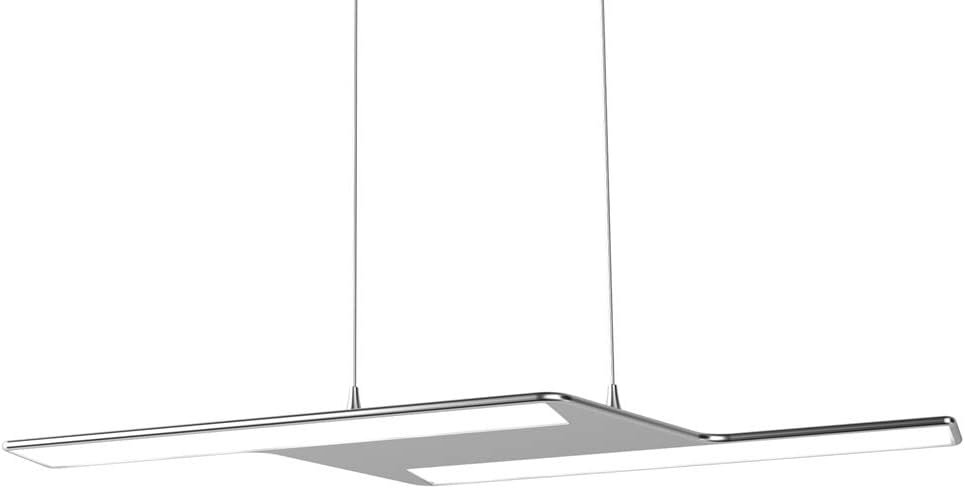 Ultra Slim Edge-lit Design Mini Style Modern LED Pendant Light Ceiling Chandeliers Lamp Fixture for Bedroom,Dining Room,Kitchen,Living Room,Restaurant,Office,Foyer,Study Room, 20W Warm White