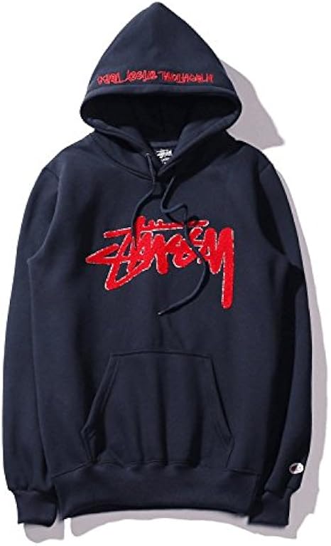Champion ステューシー Stussy X チャンピオン プルオーバーパーカー L ネイビー トレーナー パーカー 通販 Amazon