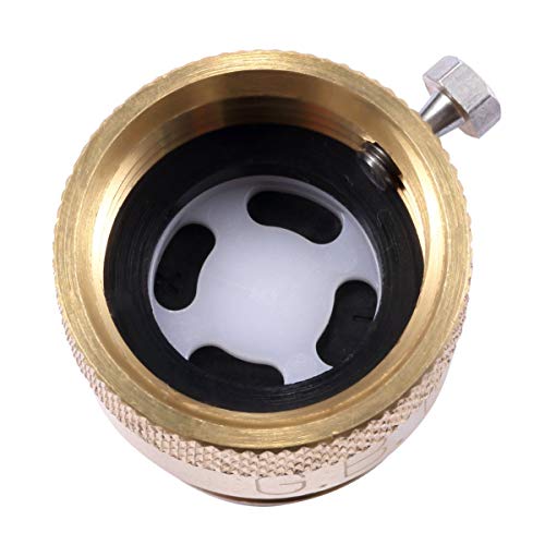 Litorange 2 Pack Brass 3/4" Inch MHT Hose Bibb Connector Backflow
