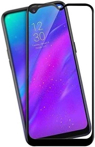 Gorilla Armour 9H+ High Definition Edge To Edge Tempered Glass for : Realme 3i (Black, Full Glue, Pack of 1)