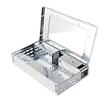 HUX EYE Humane Live Mouse Trap with A Clear Top That Work, Two Entrances with Anti-escape Doors