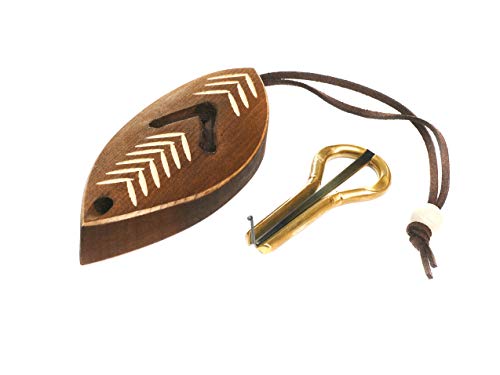 Jew's Harp by P.Potkin in a Dark Wooden Case (Mouth Musical Instrument)