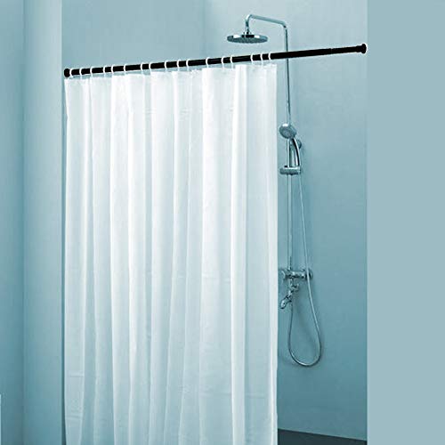 GoodtoU Tension Rod Shower Curtain Rod 42-83 inch Black