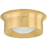 Hudson Valley Lighting 1714-AGB Noxon - 20W 1 LED Flush Mount-5 Inches Tall and 13.75 Inches Wide, Finish Color: Aged Brass