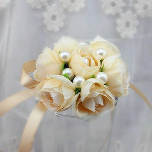 Silk Flower Bridal Bridesmaid Wrist Corsage Exquisite Floral Wristband Wedding Accessories Wristlet