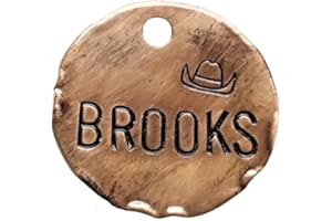 Dog Tags for Dogs, Cowboy Hat Tag, Pet ID Tag, Cowboy Tag, Western Pet Tag, Dog Tag, Dog Tags for Dogs, Hand Stamped Tags, Pe