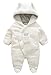 BANGELY Newborn Baby Winter Thicken Cartoon Sheep Snowsuit Warm Fleece Hoodie Romper size 0-3 Months (White)