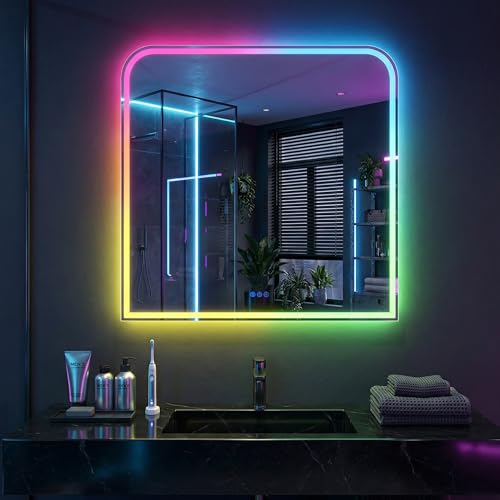 Antok LED Bathroom Mirror 36" L X