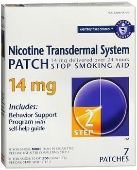 Habitrol Nicotine Transdermal System Patch 14 mg Step 2 - 7 ct, Pack of 5