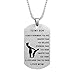 Dad Mom To Son Dog Tag Necklace Military Mens Jewelry Custom Stainless Steel Pendant Love Birthday Gifts (Mum To Son 1)