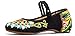 AvaCostume Women's Buddhism Totem Embroidery Casual Mary Jane Shoes, Black 38
