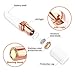 Facial Hair Removal for Women, Hair Remover Women's Painless Peach Fuzz Trimmer Waterproof Shaver with Built-in LED Light for Chin Hair Upper Lip Chin Cheeks (White) (White-01)