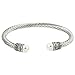 Falari Natural Stone Twist Cable Wire Bracelet