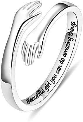 Amazon.com: IEFSHINY Hug Ring for Teen Girls, Jewelry Gifts for