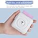 Yosooo Receipt Printer, Mini Wireless Blue-Tooth Thermal Photo Printer Pocket Note Receipt Printer 57mm(White)thumb 1
