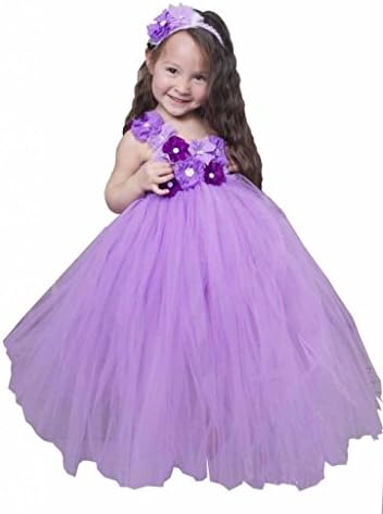 Trendy Bambini Baby Girls' Bellini Flower Tutu Dress 3-6 M LAVENDER