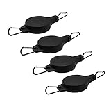 Hanging Basket Hooks Retractable Pulley Plant Hanger Garden Flower and Birds Feeder Hooks for Outdoor and Indoor 4pack