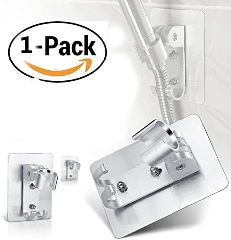 Aluminum Adjustable Hand Shower Rail Head Bracket Holder Bathroom Replacement Chrome Plated Mount