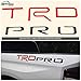 BDTrims | Domed Raised Letters Inserts fits TRD Pro Truck Bed 2014-2019 Tundra Models - Both Sides (Red & Black)
