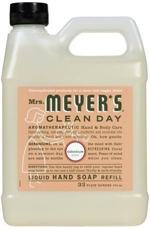 Mrs. Meyer'S Hand Soap Liq Refl Geranm 33 Fz