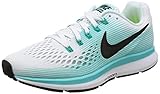 Nike Womens Air Zoom Pegasus 34 White/Black Aurora Green Running Shoe 8 Women US