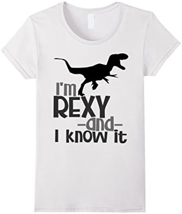 Womens Dinosaur Shirt T-Rex Daddy Matching Son Daughter Kids Dad Small White