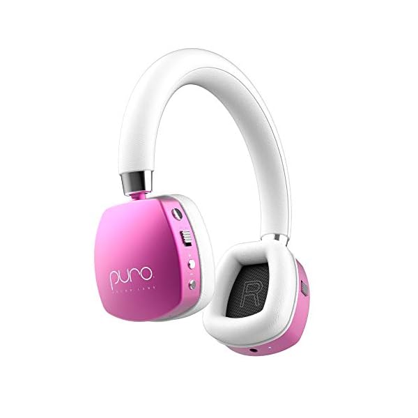 Puro-Sound-Labs-PuroQuiets-Over-Ear-ANC-Headphones-for-KidsTeensChildren-Wireless-Bluetooth-Earphones-Volume-Limiting-Noise-Isolation-Microphone-for-Learning-Travel-Hot-Pink Puro Sound Labs PQ On-Ear Active Noise Canceling Bluetooth Headphones for Kids- Safer Headphones for kids- Lightweight…