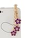Galaxy S7 Wallet Case (NOT for S7 Edge), Mavis's Diary 3D Handmade Wallet with Bling Crystal Purple Flower Diamonds Butterfly Card Holders Magnetic Flip Cover & Dust Plug & Screen Protector & Stylus
