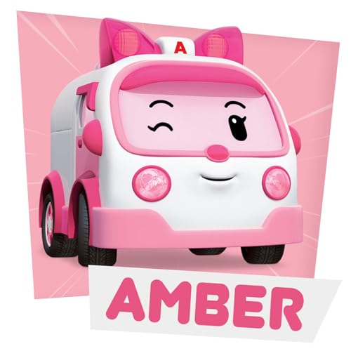 Robocar Poli DIE-CAST Amber Ambulance – Metal Vehicle Toy for Role-Play and STEM Preschool Learning, Gifts for Boys & Girls Ages 3-9