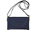 Humble Chic Vegan Leather Small Crossbody Bag or Wristlet Clutch Purse, Includes Adjustable Shoulder and Wrist Straps, Navy Blue, Dark Blue