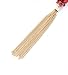 VOGUEKNOCK Gift Bow Necklace Tassel Pedant Jewelry for Christmas Green and Red Bow Pedant (3 bow glitter with tassel)