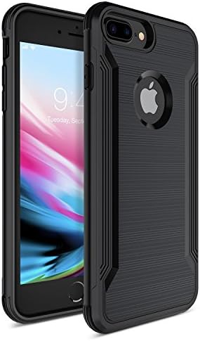 iPhone 8 Plus Case iPhone 7 Plus Case, Apriletter Shock Absorption Soft TPU Bumper Cover Durable Flexible Anti-Scratch full Protective for iPhone 8 Plus Case iphone 7 Plus Case – Black