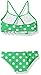 Kanu Surf Girls' Karlie Flounce Bikini Beach Sport 2 Piece Swimsuit, Suzie Green Dot, 14