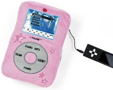 Plush Pink Mp3 Cushion Pillow Speaker And Radio Amazon Co Uk