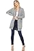 Alexander + David A+D® Womens Casual Oversized Knit Cardigan Sweater W/Pockets (Bk/White, Small/Medium)