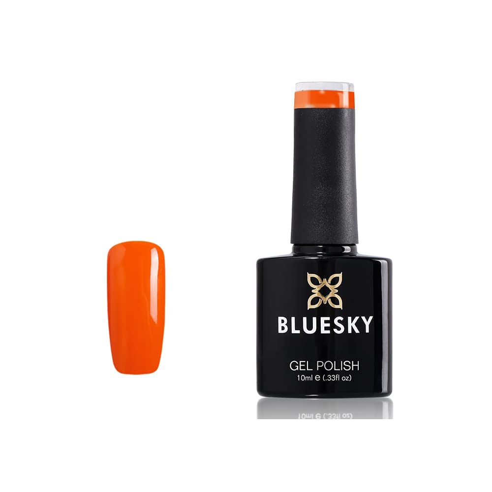 Bluesky Gel Polish, Sunset Orange, A87, 10 ml, Gel Soluble Nail Polish, Orange, Pastel, Neon (Curing under UV/LED Lamp Required) Pack of 1 (x) — image 1