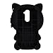 XKAUDIE(TM) 3D black Lucky Fortune Cat Kitty with Cute Bow Tie Silicone Rubber Phone Case Cover for ZTE ZMAX Pro/Carry Z981