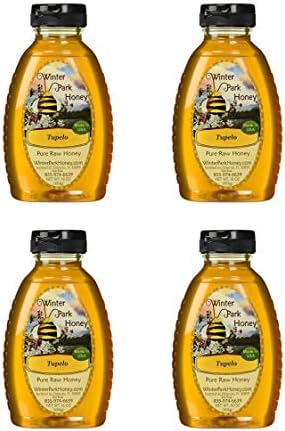 100% Pure Raw Tupelo Honey 16oz (4 pack)