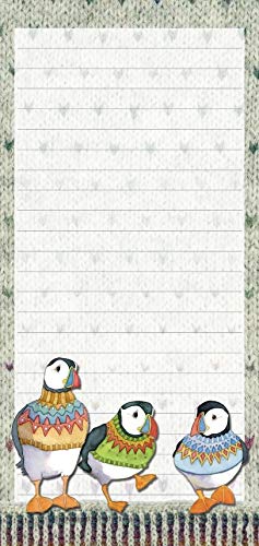 Emma Ball Magnetic Lined Notepad - Woolly Puffins