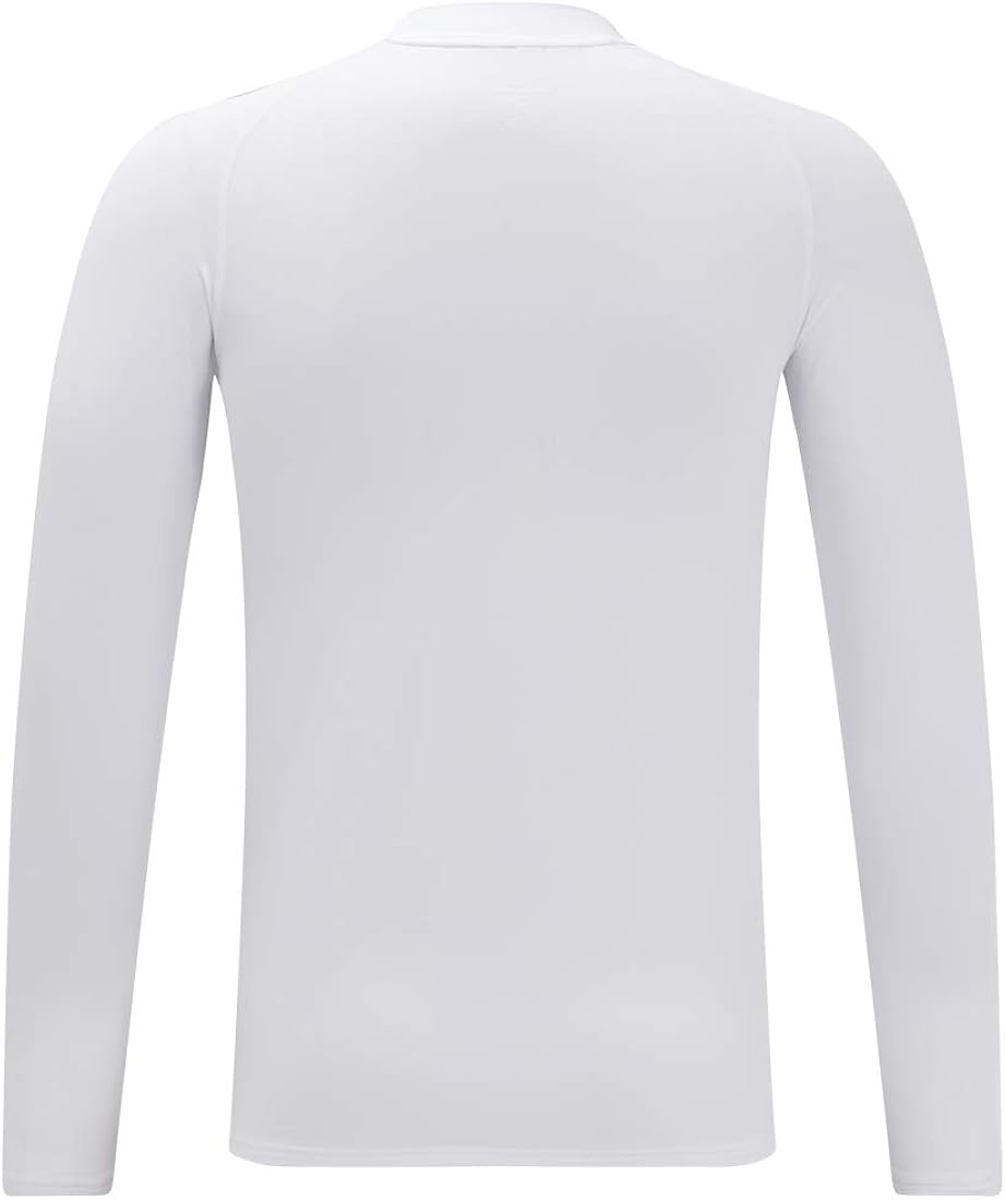 LEAO Youth Boys' Compression Thermal Shirt Long Sleeve Fleece Baselayers Sports Undershirts Mock Top: Clothing