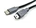 Duttek Mini USB to USB C OTG Cable, Short Type C to Mini Male Cable On-The-go Data Convertor Adapter for MacBook, iMac Pro, Chromebook Pixel 10 inch/25 cm