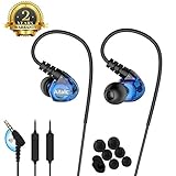 Sports Earbuds, Ear Pods Running Fitness Wired Headphones over ear Workout Earbuds with Microphone Jogging Gym Exercise Earphones for Phones working out.