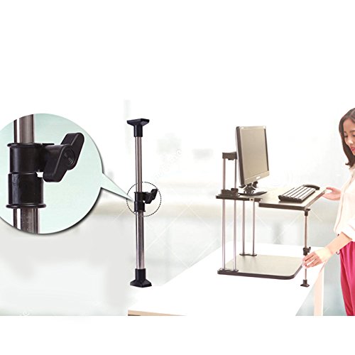 Yaekoo Dual Level Sit/Stand Desk Riser TwoLevel, Height Adjustable