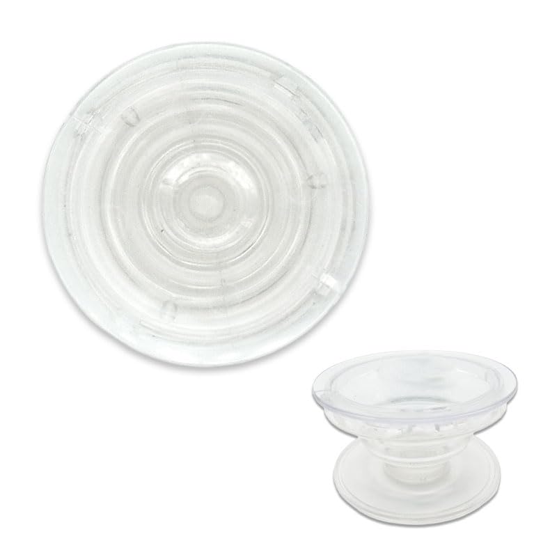 スマホグリップ 丸型 フラット (3.クリア1個) の商品画像