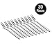 30-piece Appetizer Dessert Forks - Deedro Stainless Steel Mini Salad Fruit Cake Tasting Forks with Plastic Case, 5.1-inch Cocktail Forks Set for Birthday Party Wedding Restaurant
