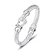UNY Fashion Designer Brand Inspired Jewelry Horse Shoe Cable Wire Vintage Bangle Bracelet Beautiful Gifts