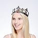 DcZeRong Adult Men Women Queen King Crowns Metal Crystal King Queen Birthday Prom Full Tiara Crowns Cake Topper