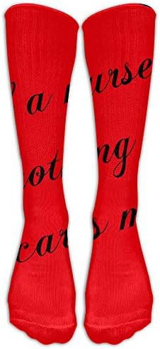 WENTiandi Unisex Knee High Long Socks I Am A Mom And A Nurse Nothing Scares Me Sport Wrist Socks
