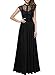 Miusol Women's Floral Lace Retro 1920'S Royal Style Formal Long Dress